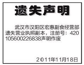 營業執照遺失聲明很重要